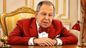 Karikatura: Lavrov v akci.