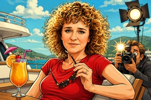 Valeria Golino a paparazzi