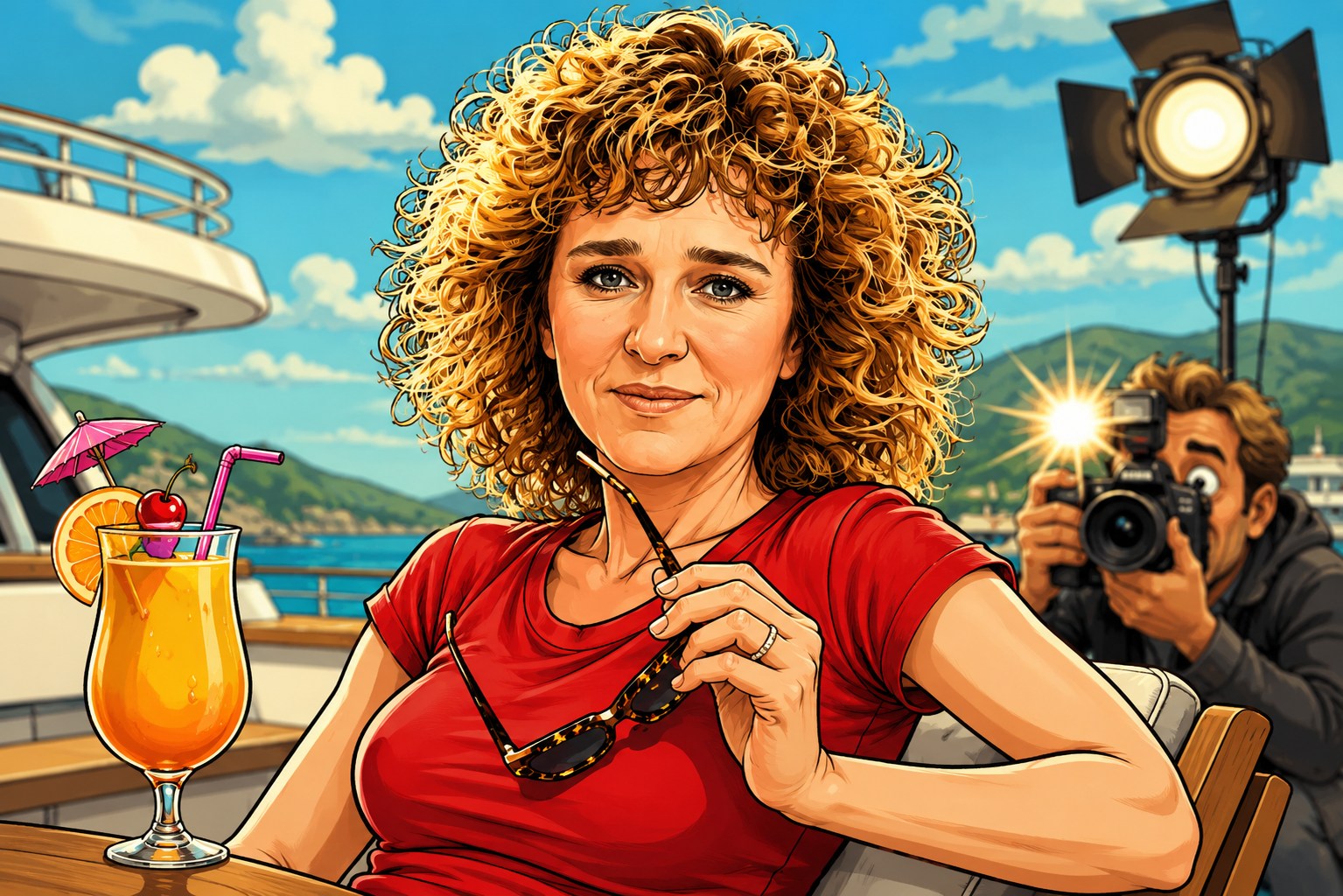 Valeria Golino a paparazzi