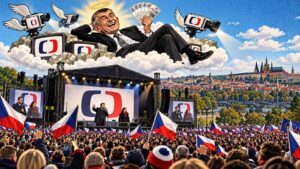 Satira: Babiš sklidil protest. Plná Praha se dostala do světa