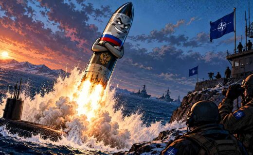 Satira: Putin mluvil o míru. Pak Rusko odpálilo Bulavu