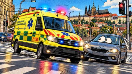 Sanitka za zády? Český řidič dostává test z právní gymnastiky